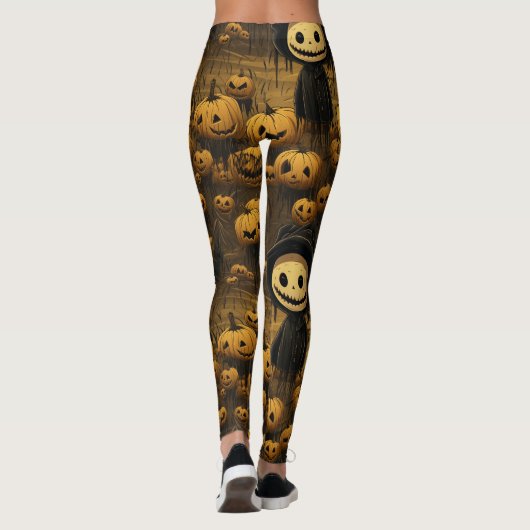 Jack Der Pumpkin-Mann Leggings (Rückseite)