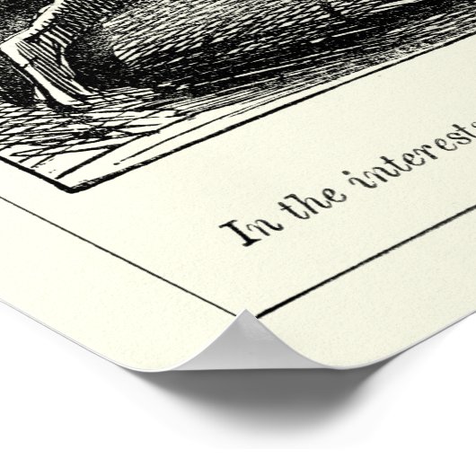 Jack der Rapper - Erkennt einen Fehler, 1888 Poster (Ecke)