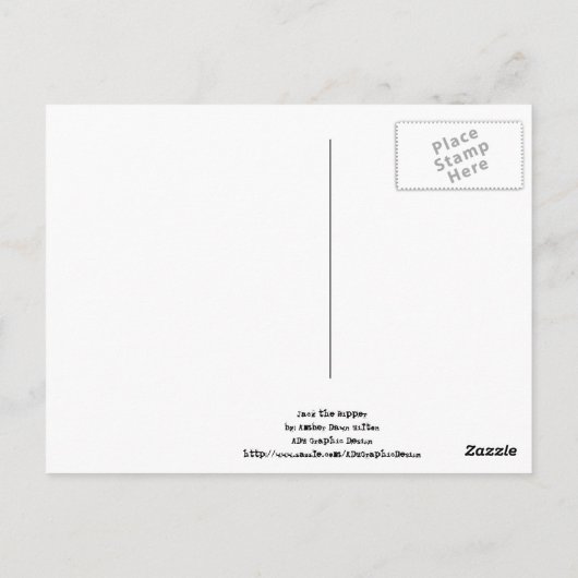 Jack der Ripper Postkarte (Rückseite)