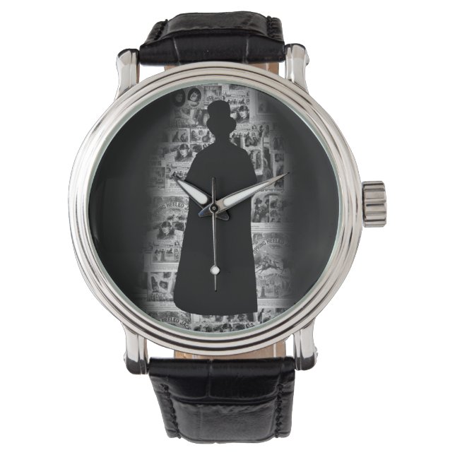 Jack der Ripper-Silhouette Armbanduhr (Vorderseite)