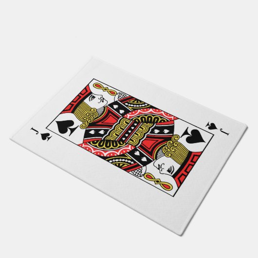 Jack der Spaten Fußmatte (Schrägansicht)