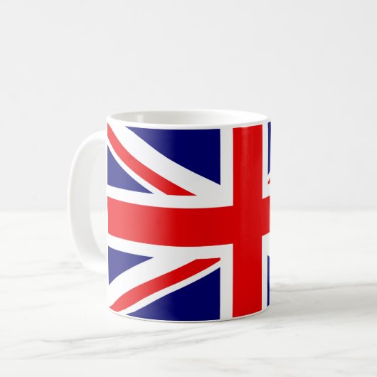 JACK DER UNION - DIE BRITISCHE FLAG KAFFEETASSE (Vorderseite Links)