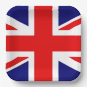 JACK DER UNION - DIE BRITISCHE FLAG PAPPTELLER (Vorderseite)