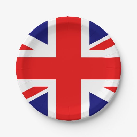JACK DER UNION - DIE BRITISCHE FLAG PAPPTELLER (Vorderseite)