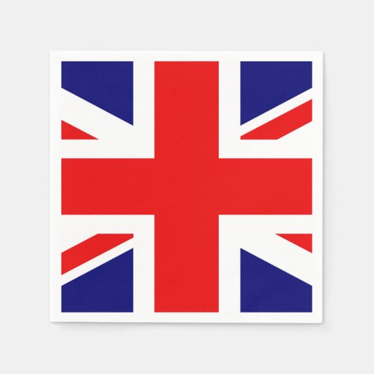 JACK DER UNION - DIE BRITISCHE FLAG SERVIETTE (Vorderseite)