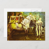 Jack des Clowns und des Vintagen Dreikönigs Postkarte (Vorne/Hinten)