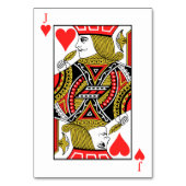 Jack des Herzens Tischnummer (Vorderseite)