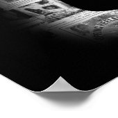 Jack des Ripper Silhouette Poster (Ecke)