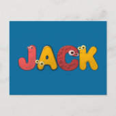 Jack des Tieralphabets Postkarte (Vorderseite)