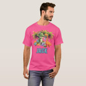 Jack Dinosaur Personalisierter Vorname Toddl T-Shirt (Vorne ganz)