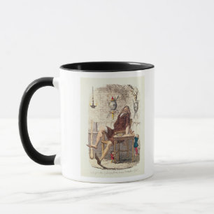 Jack erhält die goldene Henne weg von dem Riesen Tasse