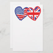 Jack-Flag-Hörer der American Flag Union Briefpapier (Vorne/Hinten)