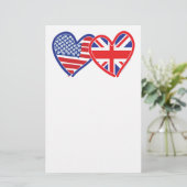 Jack-Flag-Hörer der American Flag Union Briefpapier (Stehend Vorderseite)