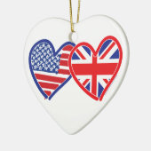 Jack-Flag-Hörer der American Flag Union Keramikornament (Links)