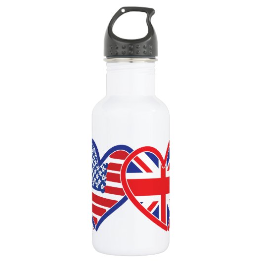 Jack-Flag-Hörer der American Flag Union Trinkflasche (Vorderseite)