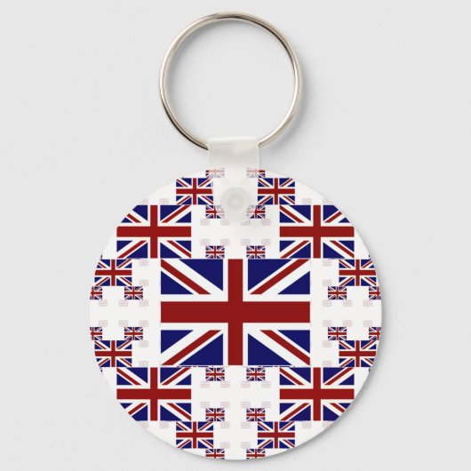 Jack Flag in Layers #2 Schlüsselanhänger (Vorderseite)