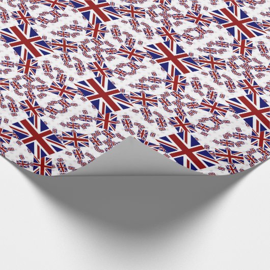 Jack Flag in Layers Askew Geschenkpapier (Ecke)