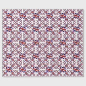 Jack Flag in Layers Askew Geschenkpapier (Flach)