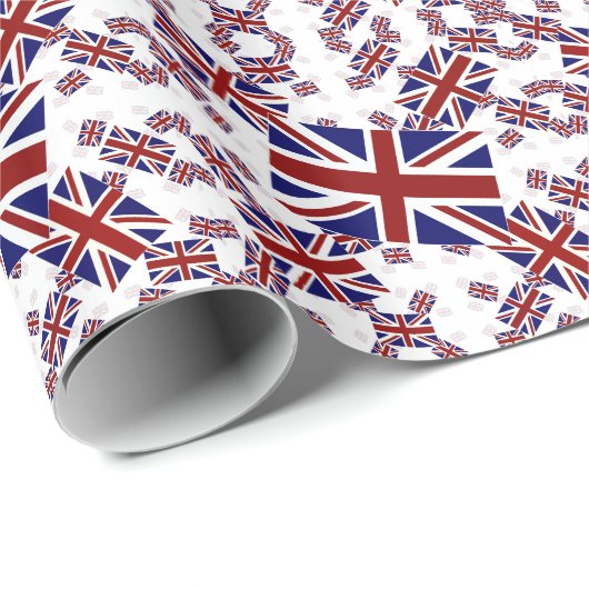 Jack Flag in Layers Askew Geschenkpapier (Rolleneckpunkt)