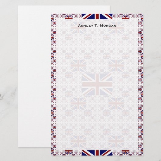 Jack Flag in Layers Briefpapier (Vorne/Hinten)