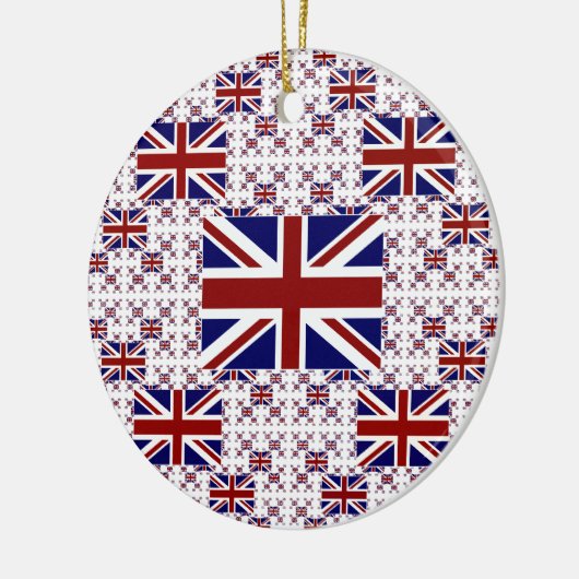 Jack Flag in Layers Keramik Ornament (Links)