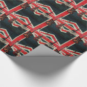 Jack Flag Rock Roll Electric Guitar Geschenkpapier (Ecke)