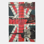 Jack Flag Rock Roll Electric Guitar Handtuch (Vertikal)