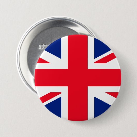 Jack Flag Vereinigtes Königreich Button (Vorne & Hinten)