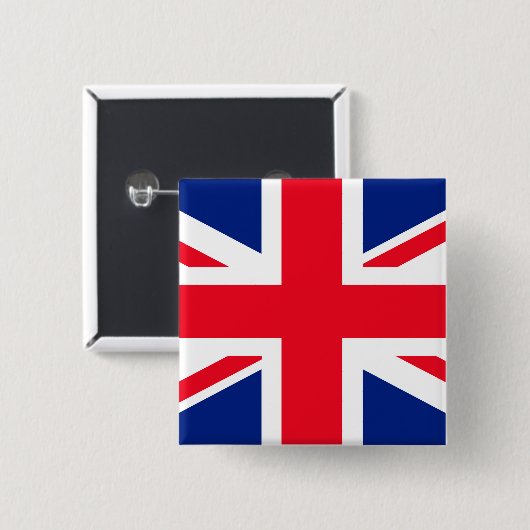 Jack Flag Vereinigtes Königreich Button (Vorne & Hinten)
