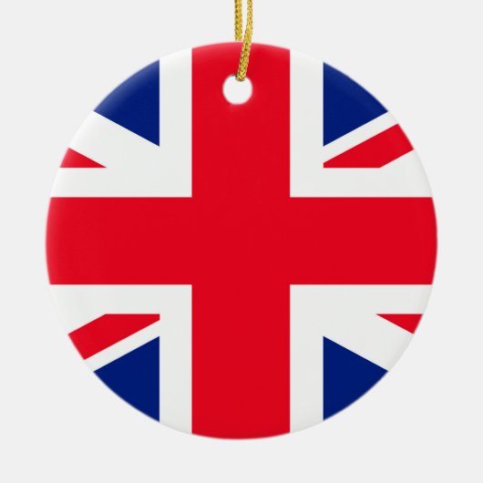 Jack Flag Vereinigtes Königreich Keramik Ornament (Vorne)