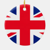 Jack Flag Vereinigtes Königreich Keramik Ornament (Hinten)