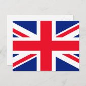 Jack Flag Vereinigtes Königreich Postkarte (Vorne/Hinten)