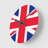 Jack Flag Vereinigtes Königreich Runde Wanduhr (Winkel)
