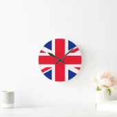 Jack Flag Vereinigtes Königreich Runde Wanduhr (Zuhause)