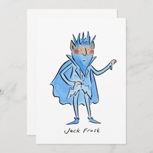 Jack Frost Einladung (Vorne/Hinten)