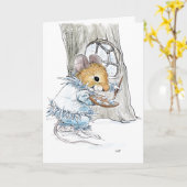 Jack-Frost-Mäusegrußkarte Karte (Gelbe Blume)