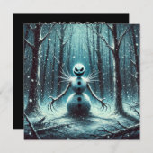 Jack Frost Snowman Feiertagskarte (Vorne/Hinten)