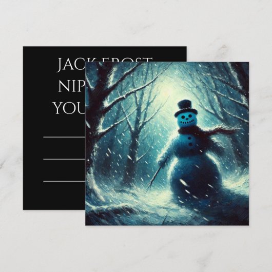 Jack Frost Snowman Weihnachten (Vorne/Hinten)