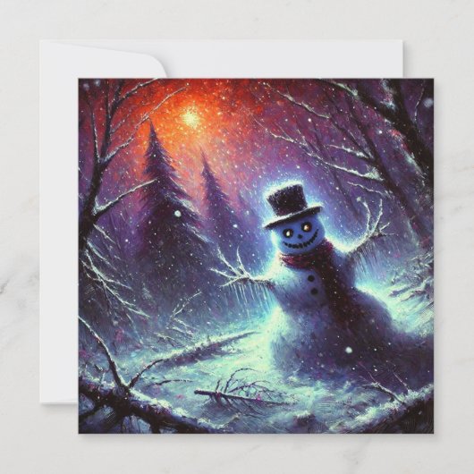 Jack Frost Snowman Weihnachten (Vorderseite)