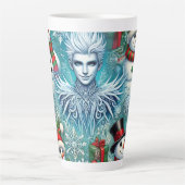 Jack Frost und Schneemobil Milchtasse (Vorderseite)