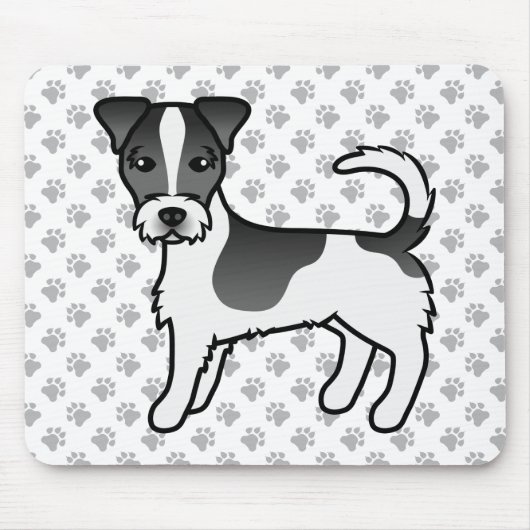 Jack für Schwarz und Weiß Mousepad (Vorne)