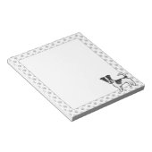 Jack für Schwarz und Weiß Notizblock (angewinkelt)