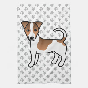 Jack für weiße und glatte Tee Russell Terrier Dog Geschirrtuch