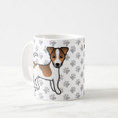 Jack für weiße und glatte Tee Russell Terrier Dog Kaffeetasse (Vorderseite Links)