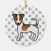 Jack für weiße und glatte Tee Russell Terrier Dog Keramik Ornament (Vorne)