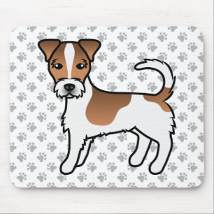 Jack für Weißes und Tan Rough Coat Russell Terrier Mousepad