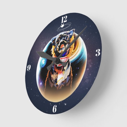 Jack Galaxy Wall Clock Runde Wanduhr (Winkel)