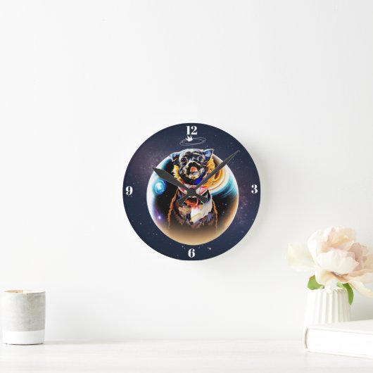 Jack Galaxy Wall Clock Runde Wanduhr (Zuhause)