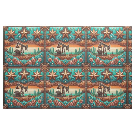 Jack-Gewebe für Ölbohrgeräte und Pumpen Stoff (Fat Quarter (45,7 x 55,9 cm))
