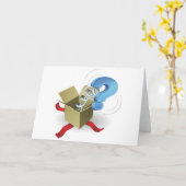 Jack im Fragezeichen-Konzept Karte (Gelbe Blume)